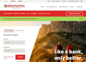 How elements.org looks like on a tablet such as an iPad.