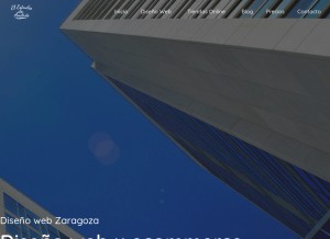 How elestudiodeandres.com looks like on a tablet such as an iPad.