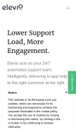 How elevio.help looks like on a mobile device such as an iPhone.