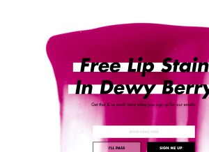 How elfcosmetics.com looks like on a tablet such as an iPad.