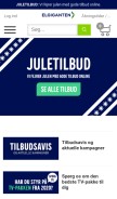 How elgiganten.dk looks like on a mobile device such as an iPhone.