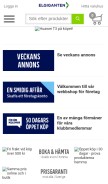 How elgiganten.se looks like on a mobile device such as an iPhone.
