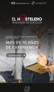 How elhostelero.com looks like on a mobile device such as an iPhone.