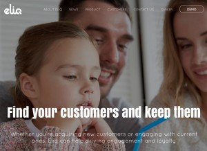 How eliq.io looks like on a tablet such as an iPad.