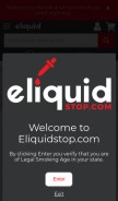 How eliquidstop.com looks like on a mobile device such as an iPhone.