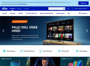 How elisa.ee looks like on a tablet such as an iPad.