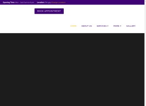 How elitebraidsweaving.com looks like on a tablet such as an iPad.