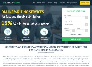 How eliteessaywriters.com looks like on a tablet such as an iPad.
