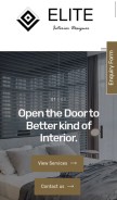 How eliteinteriordesigner.in looks like on a mobile device such as an iPhone.