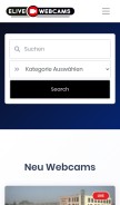 How elivewebcams.com looks like on a mobile device such as an iPhone.