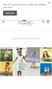 How elizabethsclosetus.com looks like on a mobile device such as an iPhone.
