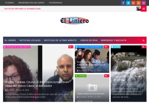 How elliniero.com looks like on a tablet such as an iPad.
