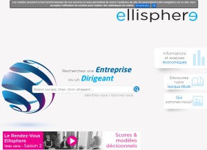 How ellisphere.fr looks like on a tablet such as an iPad.