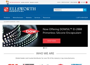 How ellsworth.com looks like on a tablet such as an iPad.