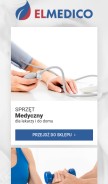 How elmedico.pl looks like on a mobile device such as an iPhone.