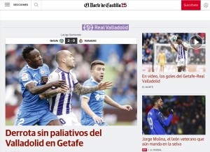 How elnortedecastilla.es looks like on a tablet such as an iPad.