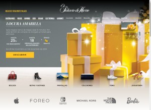 How elpalaciodehierro.com looks like on a tablet such as an iPad.