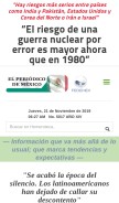 How elperiodicodemexico.com looks like on a mobile device such as an iPhone.