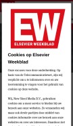 How elsevierweekblad.nl looks like on a mobile device such as an iPhone.