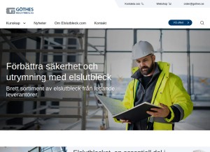 How elslutbleck.com looks like on a tablet such as an iPad.