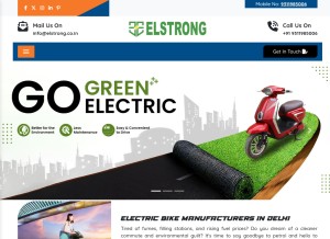 How elstrong.co.in looks like on a tablet such as an iPad.