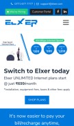 How elxer.com looks like on a mobile device such as an iPhone.