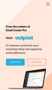 How emailcenterpro.com looks like on a mobile device such as an iPhone.