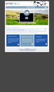 How emailcloud.com looks like on a mobile device such as an iPhone.