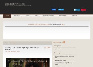 How emailforeveryone.net looks like on a tablet such as an iPad.