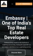 How embassyproperties.co.in looks like on a mobile device such as an iPhone.