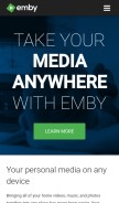 How emby.media looks like on a mobile device such as an iPhone.
