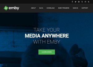 How emby.media looks like on a tablet such as an iPad.