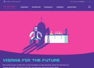 How emdgroup.com looks like on a tablet such as an iPad.