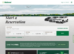 How emeraldclub.com looks like on a tablet such as an iPad.