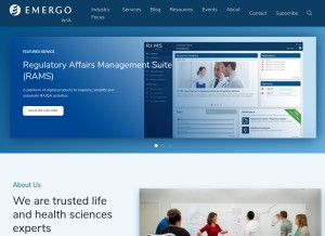 How emergobyul.com looks like on a tablet such as an iPad.