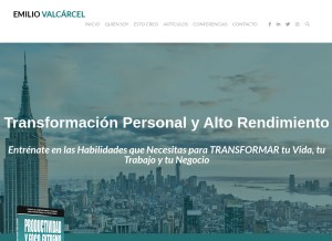 How emiliovalcarcel.com looks like on a tablet such as an iPad.