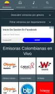 How emisorascolombianas.co looks like on a mobile device such as an iPhone.