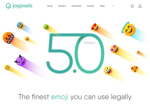 How emojione.com looks like on a tablet such as an iPad.