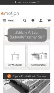How emotion-24.de looks like on a mobile device such as an iPhone.