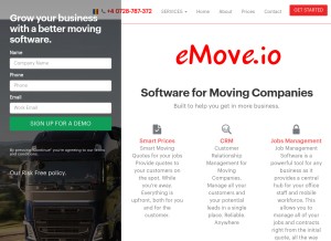 How emove.io looks like on a tablet such as an iPad.