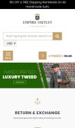 How empireoutlet.co looks like on a mobile device such as an iPhone.