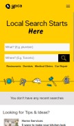 How emplois.yp.ca looks like on a mobile device such as an iPhone.