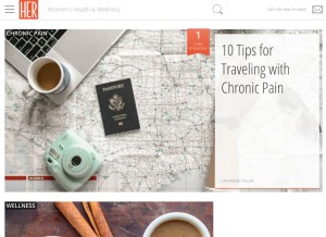How empowher.com looks like on a tablet such as an iPad.