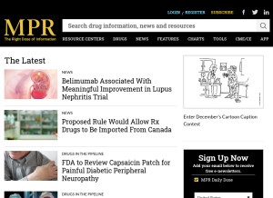 How empr.com looks like on a tablet such as an iPad.