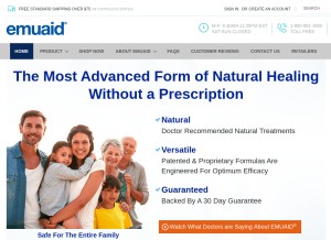 How emuaid.com looks like on a tablet such as an iPad.