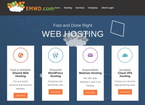 How emwd.com looks like on a tablet such as an iPad.