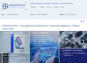 How endoacustica.com looks like on a tablet such as an iPad.