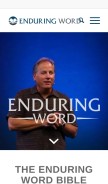 How enduringword.com looks like on a mobile device such as an iPhone.