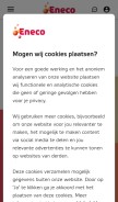 How eneco.nl looks like on a mobile device such as an iPhone.