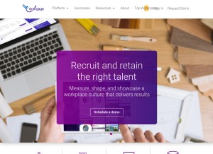 How energage.com looks like on a tablet such as an iPad.